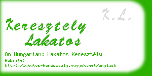 keresztely lakatos business card